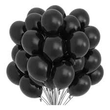 GLOBOS NEGROS GLAM X25